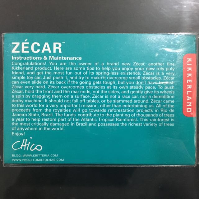 Kikkerland Zecar Stainless Steel Flywheel Car, Hobbies & Toys, Toys