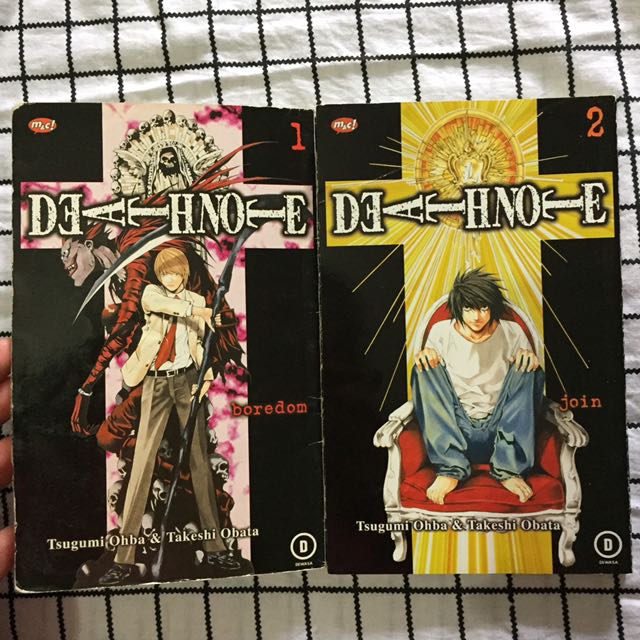 Komik Death Note Volume 1 2 Buku Alat Tulis Komik Dan Manga Di Carousell