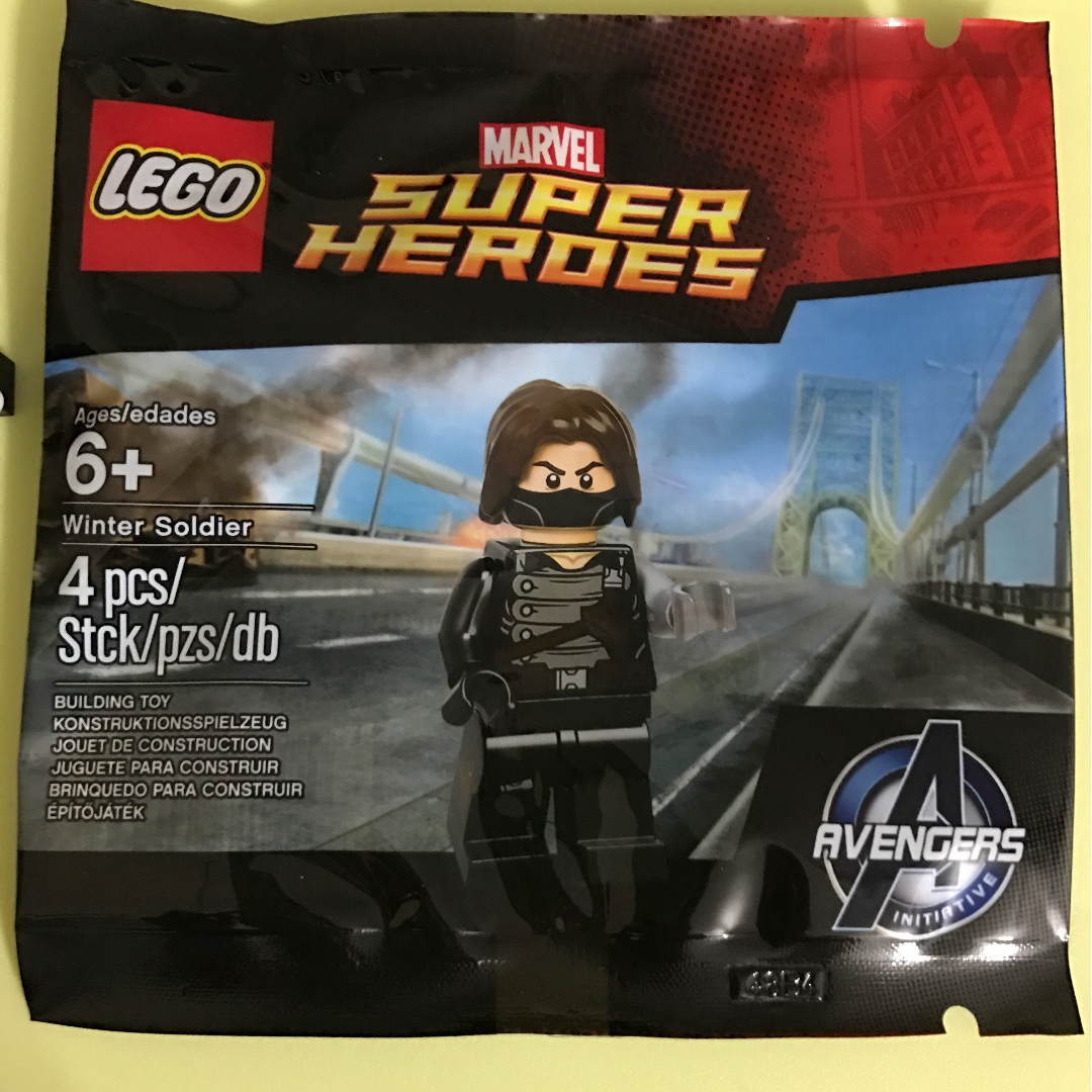 RARE LEGO AVENGERS BUCKY WINTER SOLDIER MINIFIGURE POLYBAG 6119216 NEW & SEALED! 
