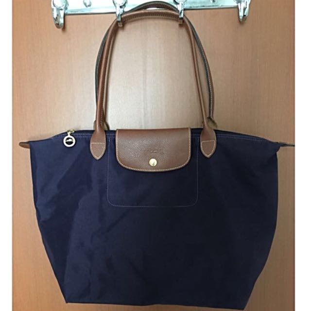 1498 LONGCHAMP Le Pliage Club Large Tote BILBERRY