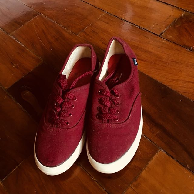 keds shoes maroon