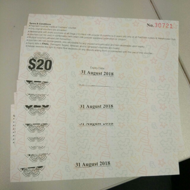 NTUC Fairprice Foundation CDC Milk Fund Voucher, Tickets & Vouchers