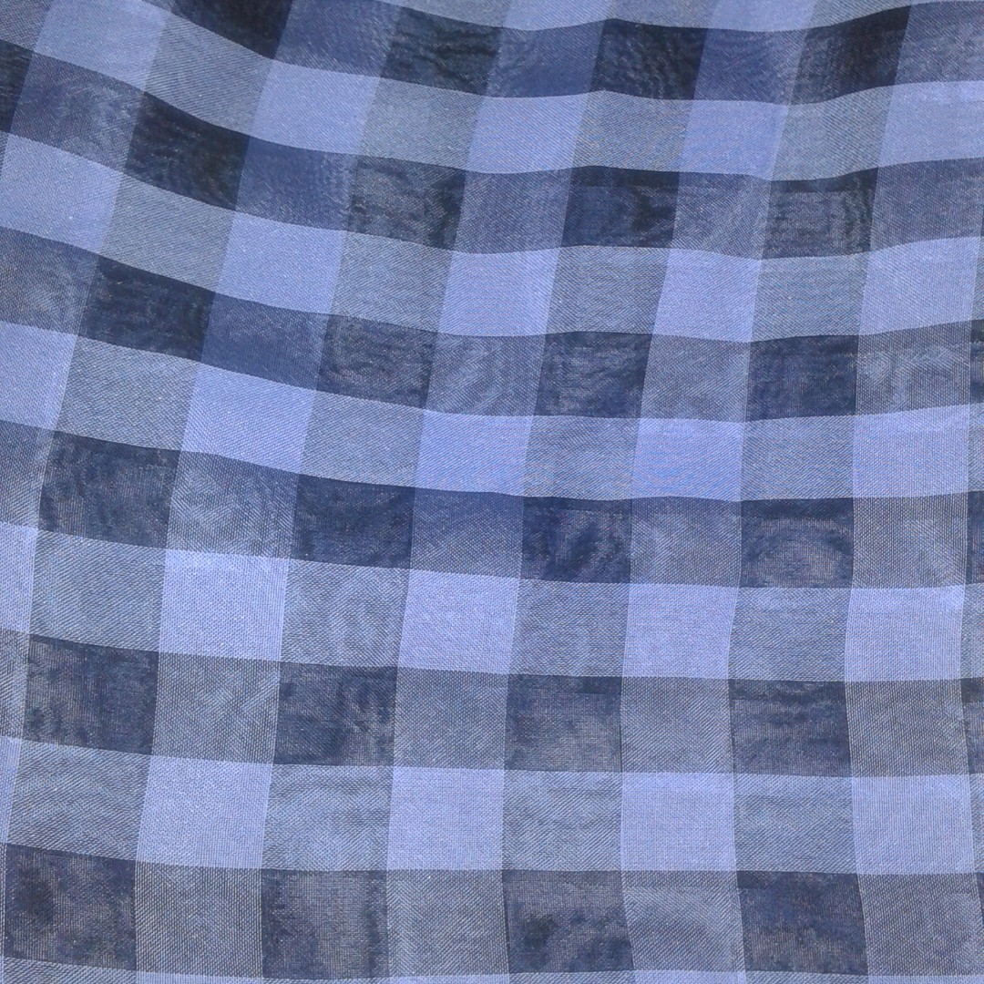 plaid chiffon fabric