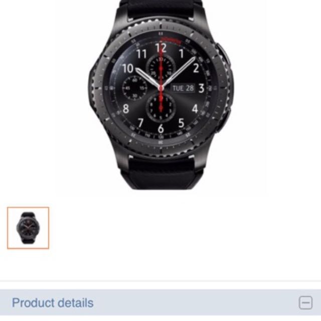 Samsung Gear S3 Frontier LTE Space Grey Colour Luxury Watches on Carousell