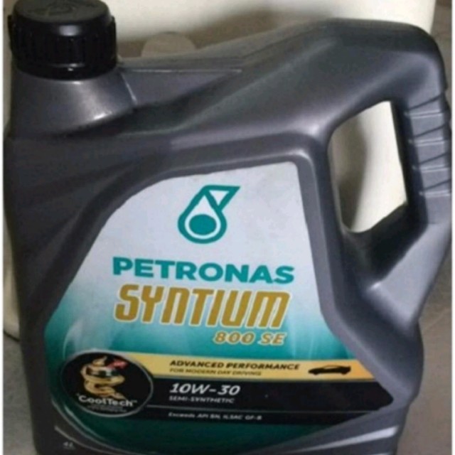 Semi Synthetic Petronas Syntium 800se 10w 30 4l On Carousell