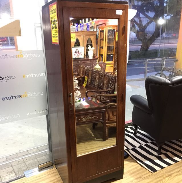 Single Door Wooden Cupboard Furniture Shelves Drawers On Carousell
