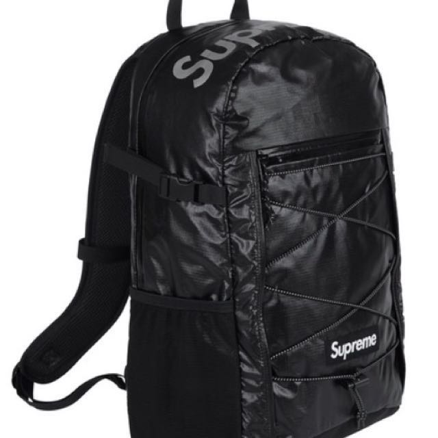 Supreme Backpack Black FW17 BNWT with receipt, Men's Fashion, Bags