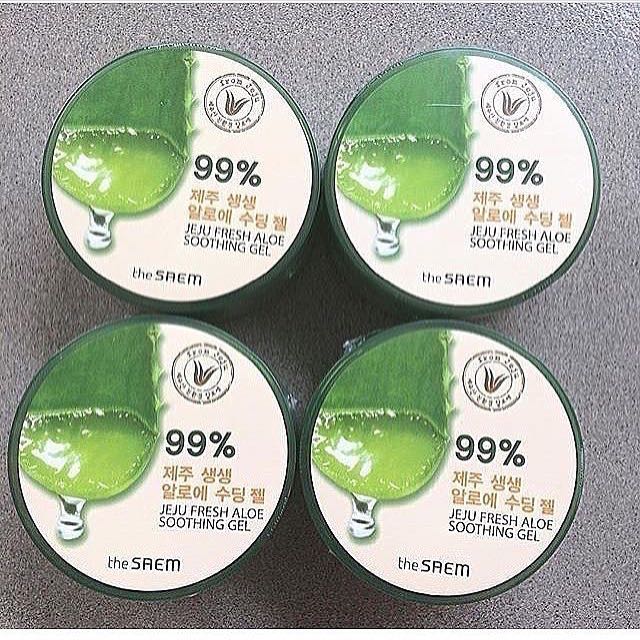 The Saem Jeju Fresh Aloe Soothing Gel, Kesehatan & Kecantikan, Kulit ...