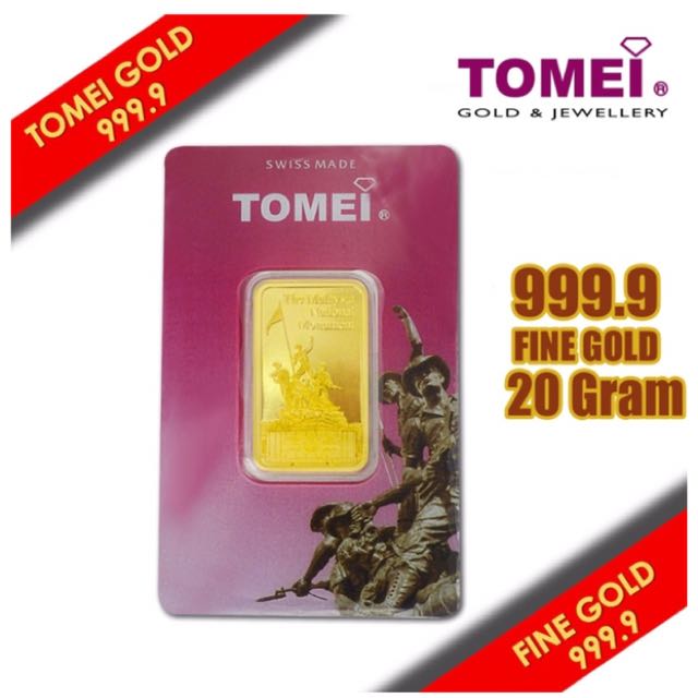 Tomei Gold Bar Emas Pure Antiques Currency On Carousell