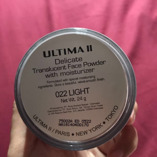 Ultima Ii Face Powder 022 Light Bedak Tabur Kesehatan Kecantikan Rias Wajah Di Carousell