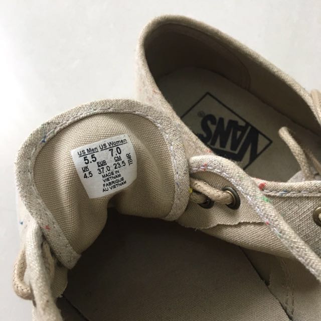 Vans speckle linen cheap authentic lo pro