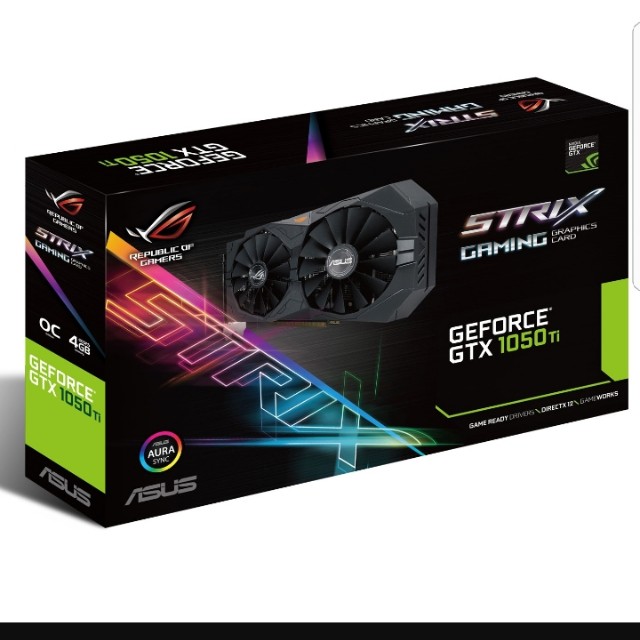 Asus Gtx1050ti Strix Gaming Electronics Computer Parts Accessories On Carousell