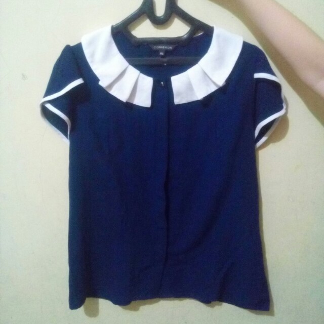 Baju Kerja Wanita Murah Merk Connexion Navy Fit to XXL ...