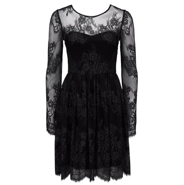 forever new black lace dress