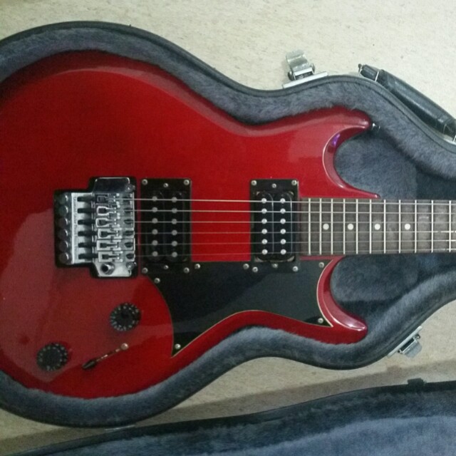 Ibanez Gax30 with custom floyd rose tremolo electric guitar, Hobbies ...