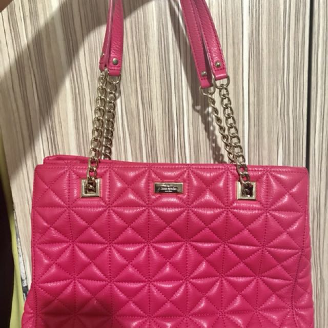 Kate Spade Fuschia Mary Anne Quilted Bag in Fuschia look like Chanel bag