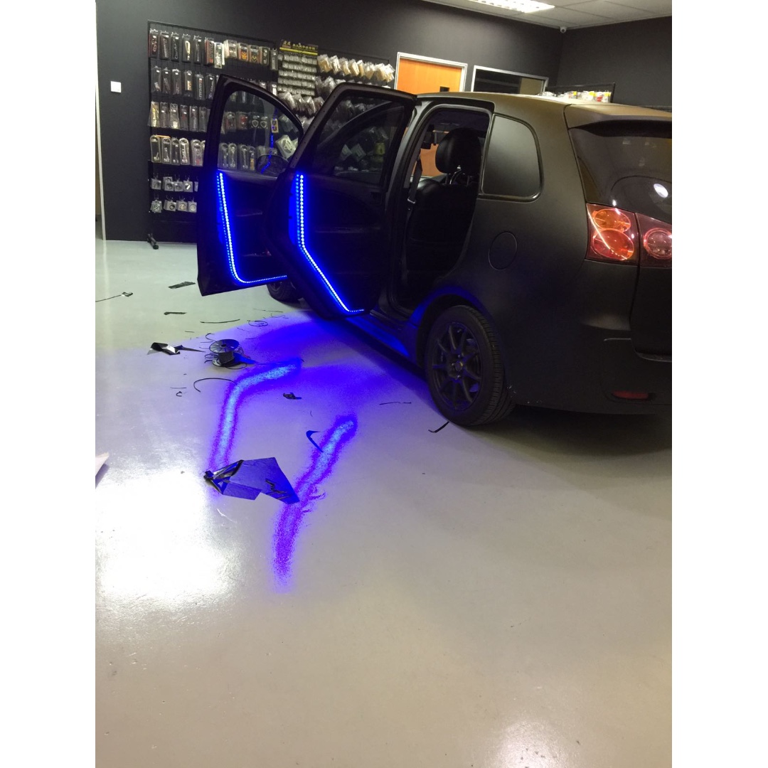 led lights under car door