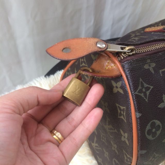 Louis Vuitton Speedy 30 Code: SP0016 With Lock and Key 🔐 For Inquiries:  please inbox me 💃 Or SMS/Viber: 09074357317 (No calls please) Thank you so  much!😘, Women's Fashion, Bags & Wallets