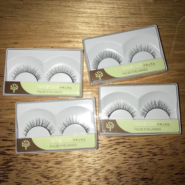 MINISO false eyelashes (with free Nichido glue), Beauty & Personal Care