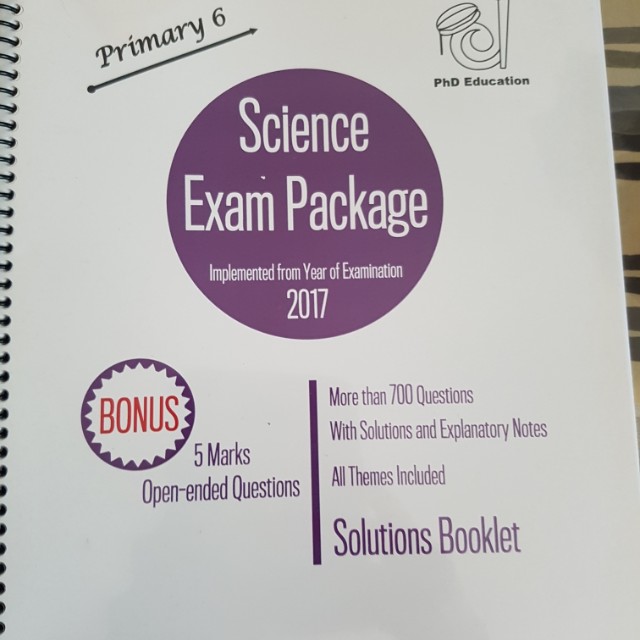 P6 PSLE Science Exam package, assessment book, PhD Education, Hobbies