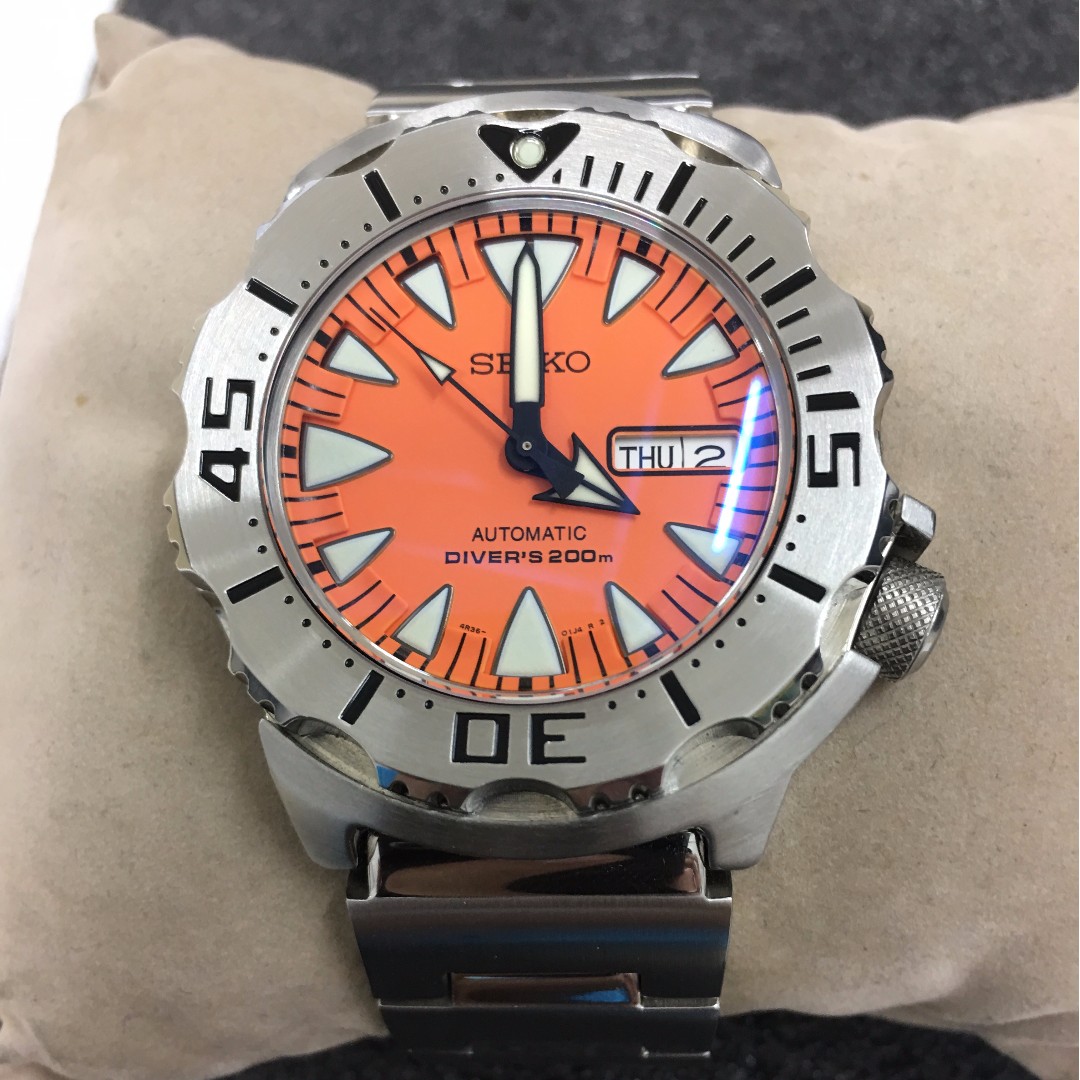 SEIKO Orange Monster SRP309 K1, Luxury, Watches on Carousell