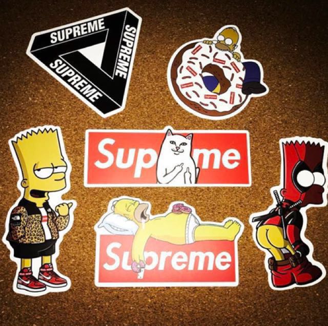 Simpsons supreme sticker hotsell
