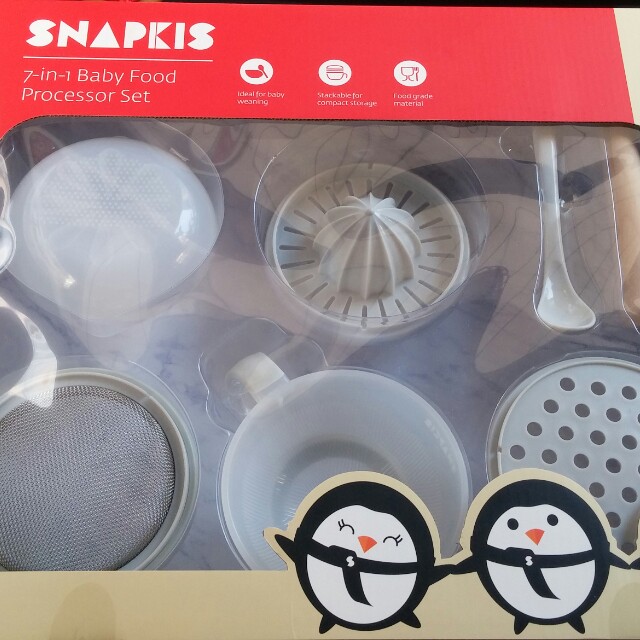 Snapkis 7in1 Baby Food Processor Set, 兒童＆孕婦用品, 護理及餵哺, 護理及餵哺 加固 Carousell
