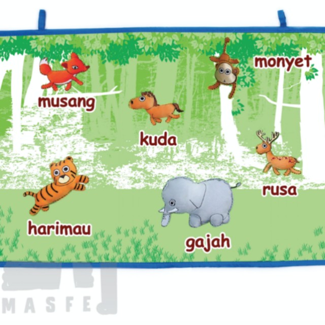 Wall Hanging Malay Wild Animals Haiwan Dalam Hutan Hobbies Toys Books Magazines Children S Books On Carousell