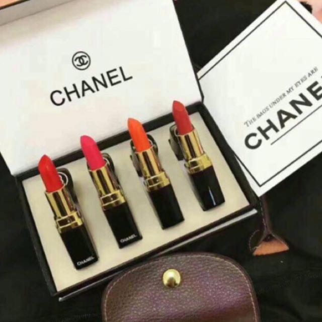 Chanel Lipstick 4 In 1 Set + Box (Best Offer), Beauty & Personal