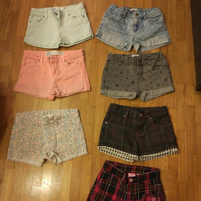 h & m girls shorts