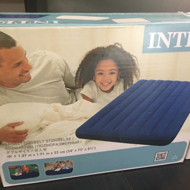 Intex Double Size Air Bed, Furniture & Home Living, Furniture, Bed
