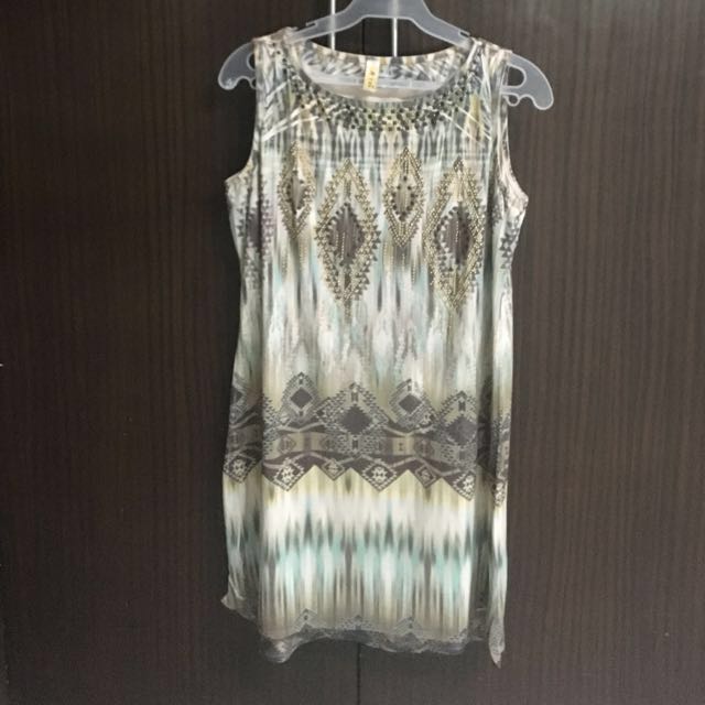 petite smock midi dress