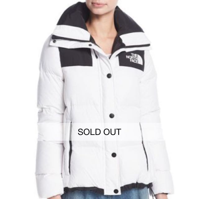 the north face white puffer jacket
