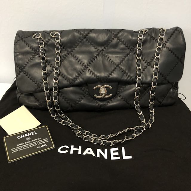 Chanel Jumbo Seasonal Flap Bag In Soft Lambskin, Luxury, Bags