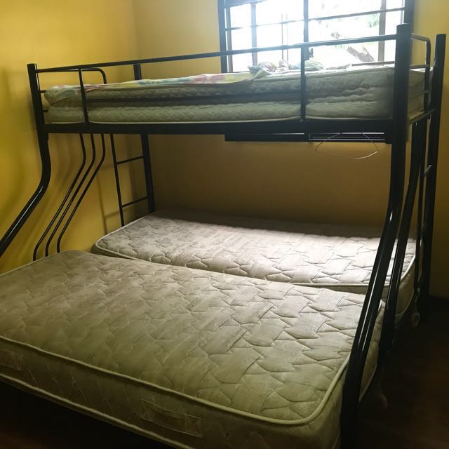 Double storey Bed Frame, Furniture & Home Living, Furniture, Bed Frames