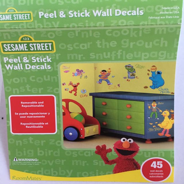 Elmo Wall Decal Furniture Home Decor On Carousell