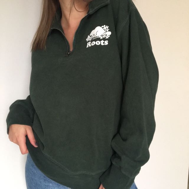 Half zip roots sweater deals