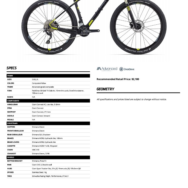 giant connect bike price
