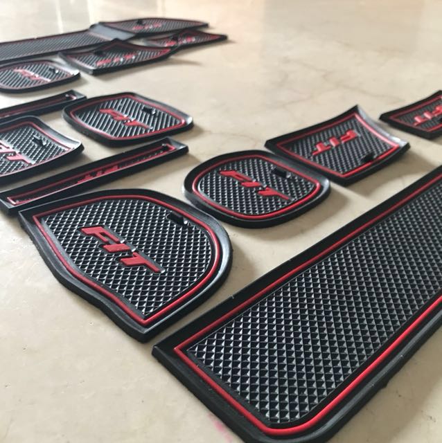 Honda Jazz Fit rubber mats for cup holders and storage compartments