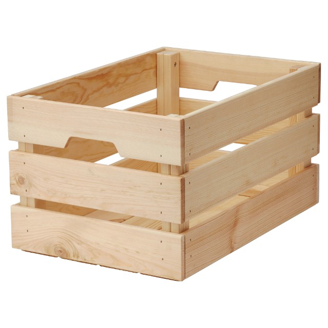 Ikea Knagglig Wooden Crate Furniture Home Decor On Carousell