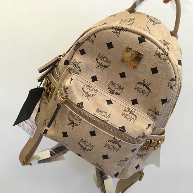 MCM mini backpack, Luxury, Bags & Wallets on Carousell