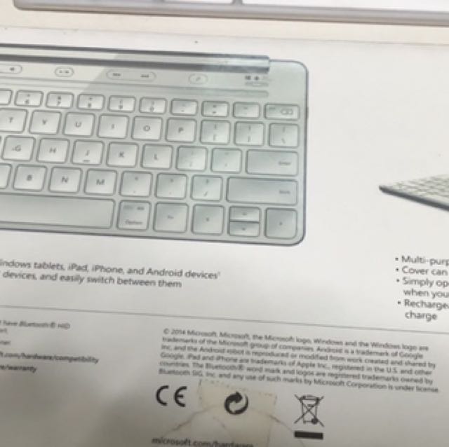Microsoft Universal mobile bluetooth Keyboard for ipad, tablets, Mobile Phones & Gadgets, Mobile