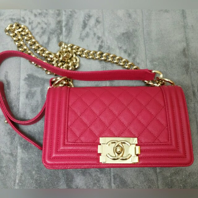 chanel fuchsia bag