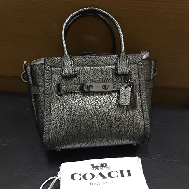 New authentic coach swagger 21 gunmetal original from us store