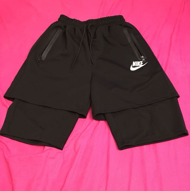 nike double layer shorts