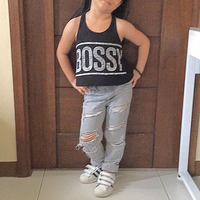 Old Navy Skinny Ripped Jeans Babies Kids Girls Apparel On Carousell
