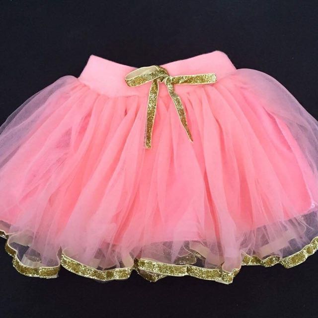 pink and gold tutu dress