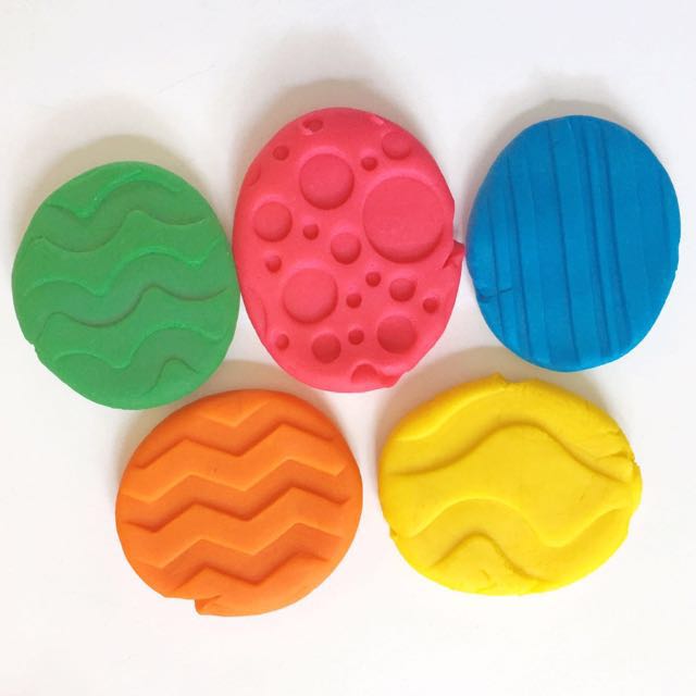 Playdough tools Rolling Pins Textured Art, Babies & Kids on Carousell