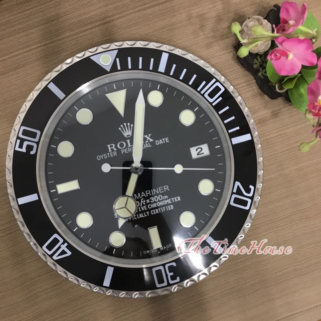 Rolex Wall Clock Black Submariner Luxury Watches On Carousell