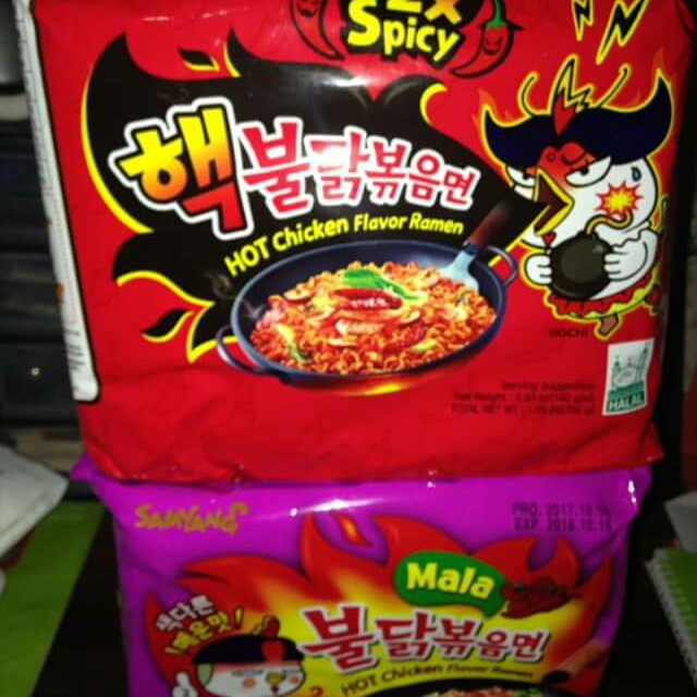 Samyang x2 x4 spicy noodles, Food & Drinks, Rice & Noodles on Carousell